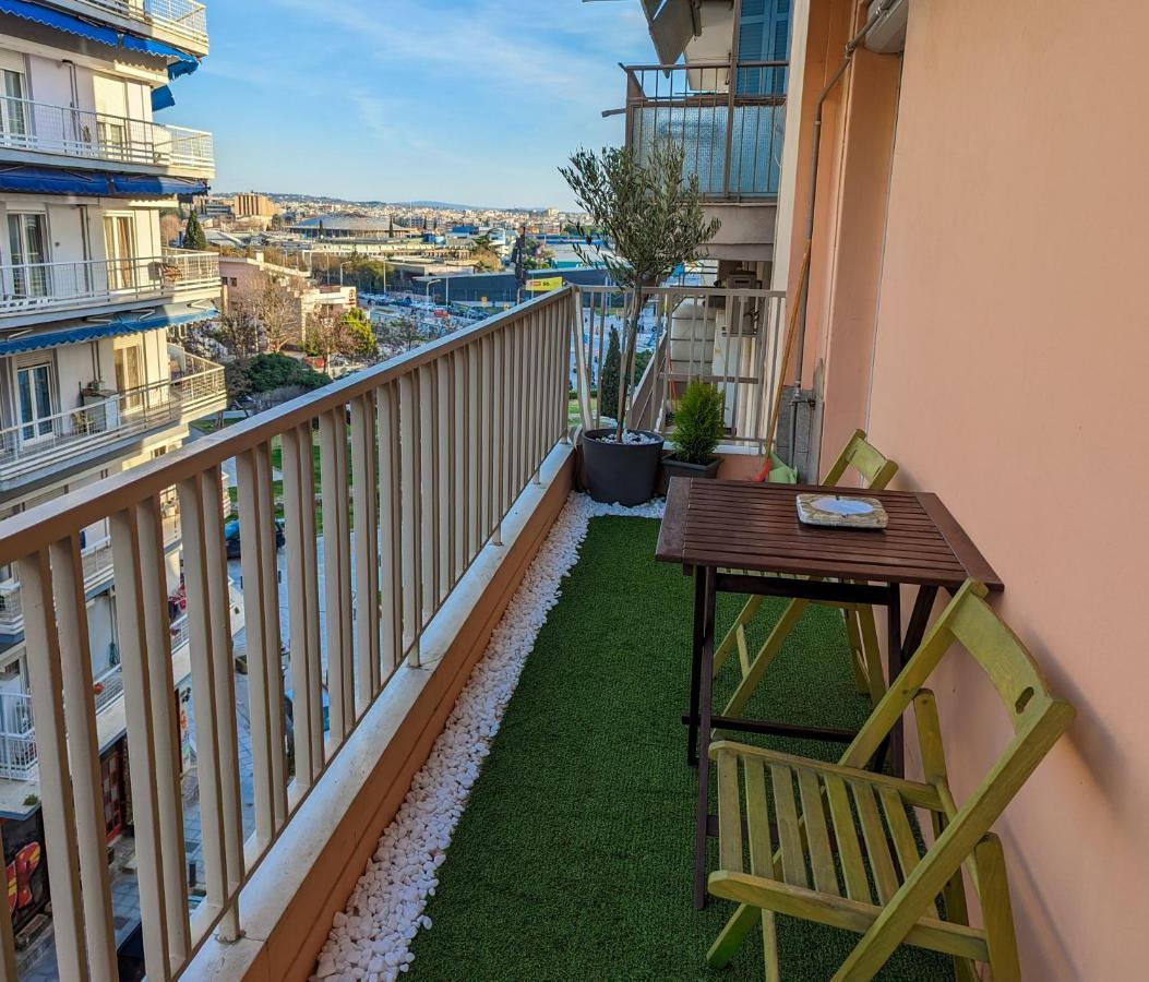 Charming 85Sqm Apartment With Panoramic City-Views Thessaloniki Exterior foto
